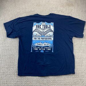 MAC Tools Shirt Men 3XL XXL Navy Blue Apparel For Professional Mechanic T-Shirt